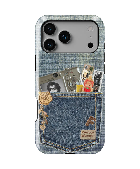 Vintage Denim Pocket Phone Case.