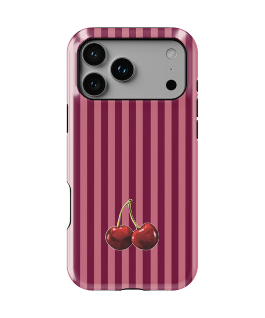 Cherry Stripe Phone Case.
