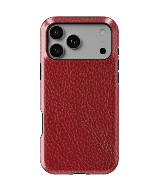 Red Leather Phone Case.