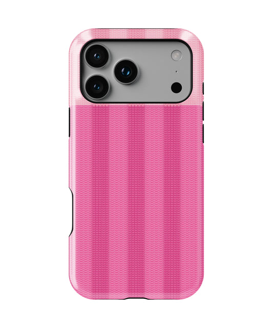 Pink Knit Phone Case.