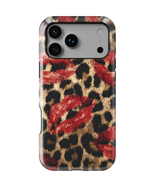 Leopard Kiss Print Phone Case.