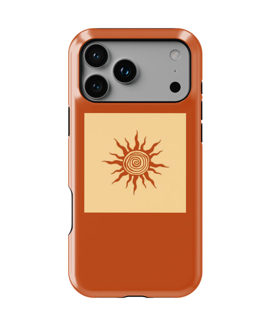 Retro Sun Phone Case.