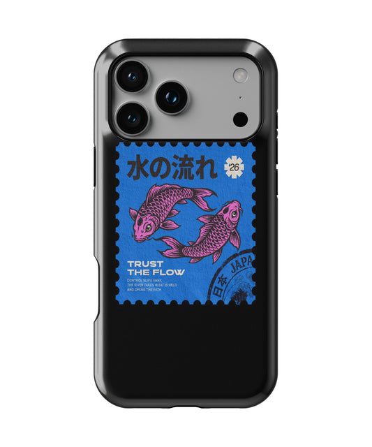 Trust The Flow Koi Phone Case.