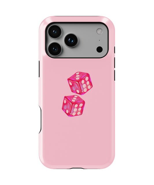 Lucky Dice Pink Phone Case.