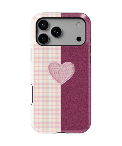 Patchwork Heart Phone Case.