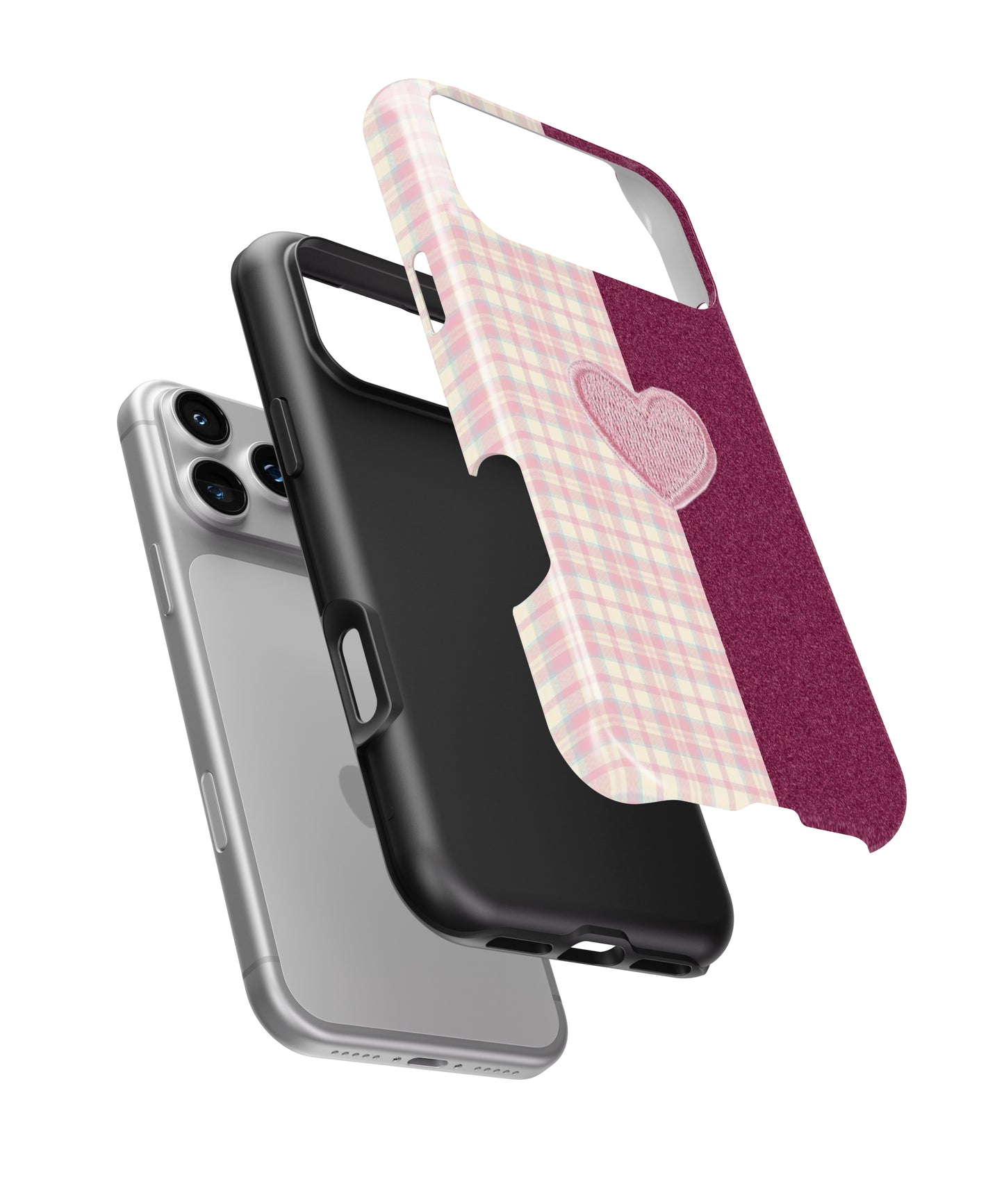Patchwork Heart Phone Case.
