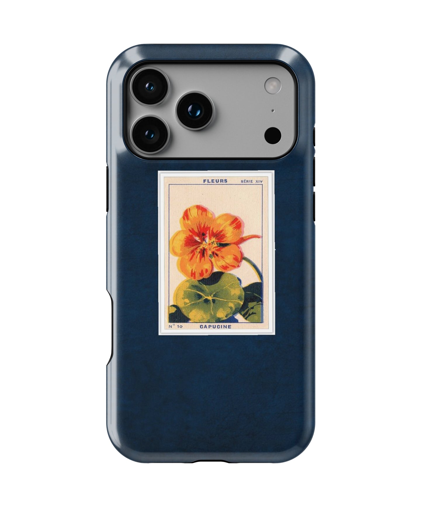 Blue Floral Card Phone Case.