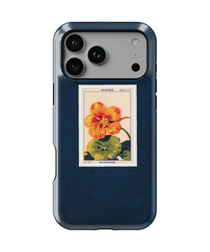 Blue Floral Card Phone Case.