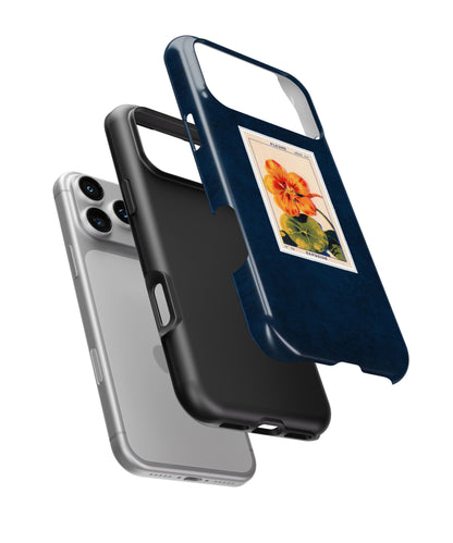 Blue Floral Card Phone Case.