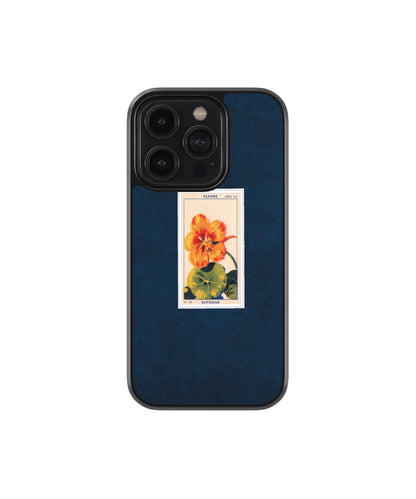 Blue Floral Card Phone Case.