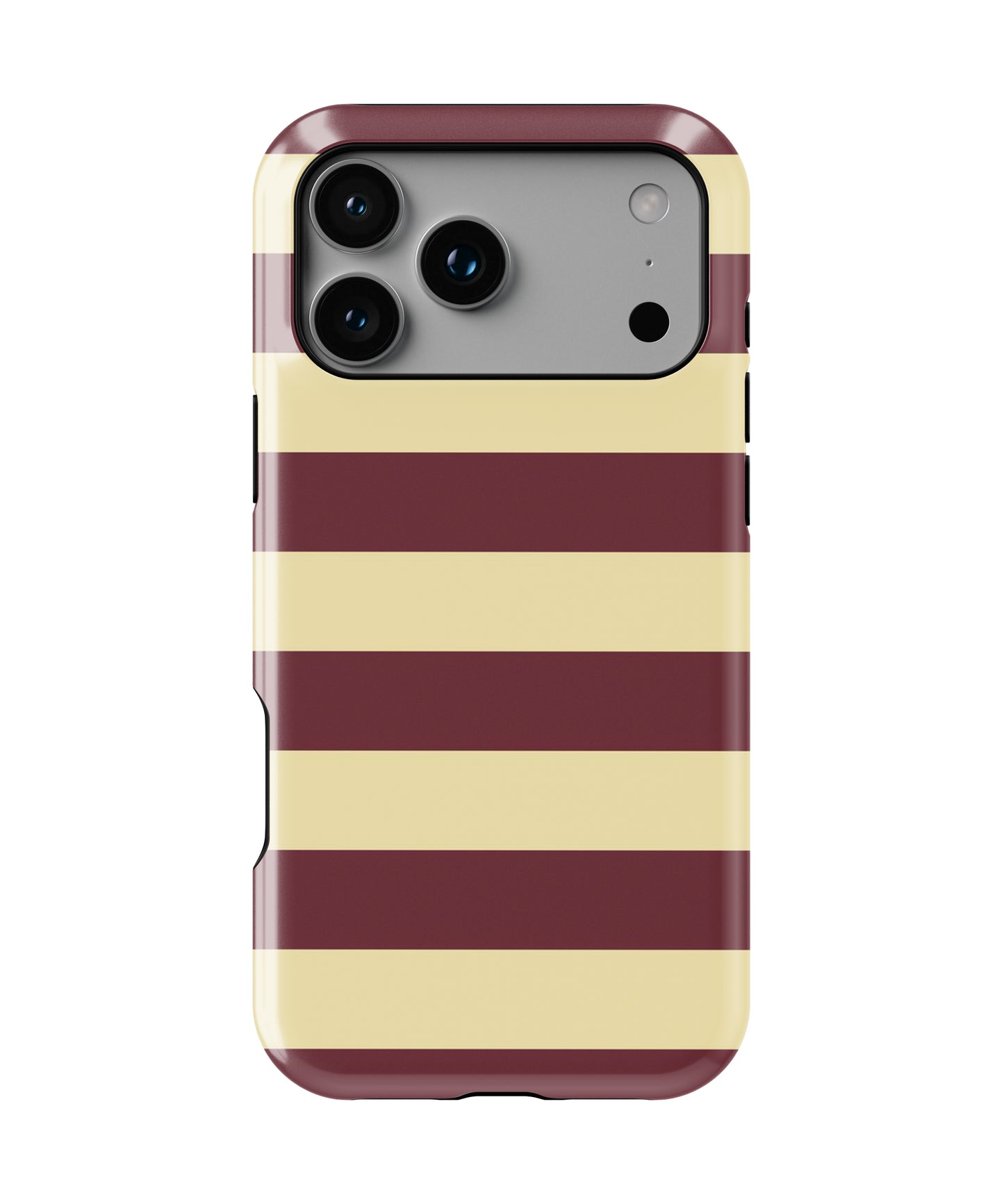 Burgundy Stripe Phone Case.