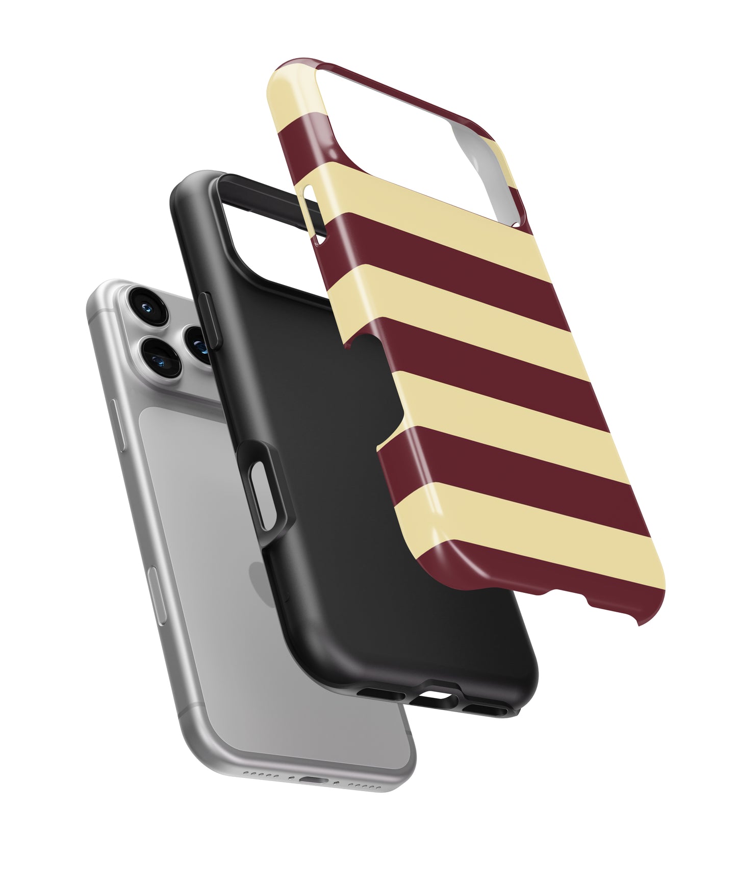 Burgundy Stripe Phone Case.