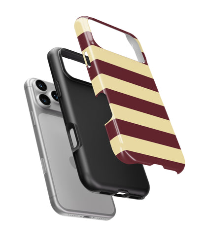Burgundy Stripe Phone Case.
