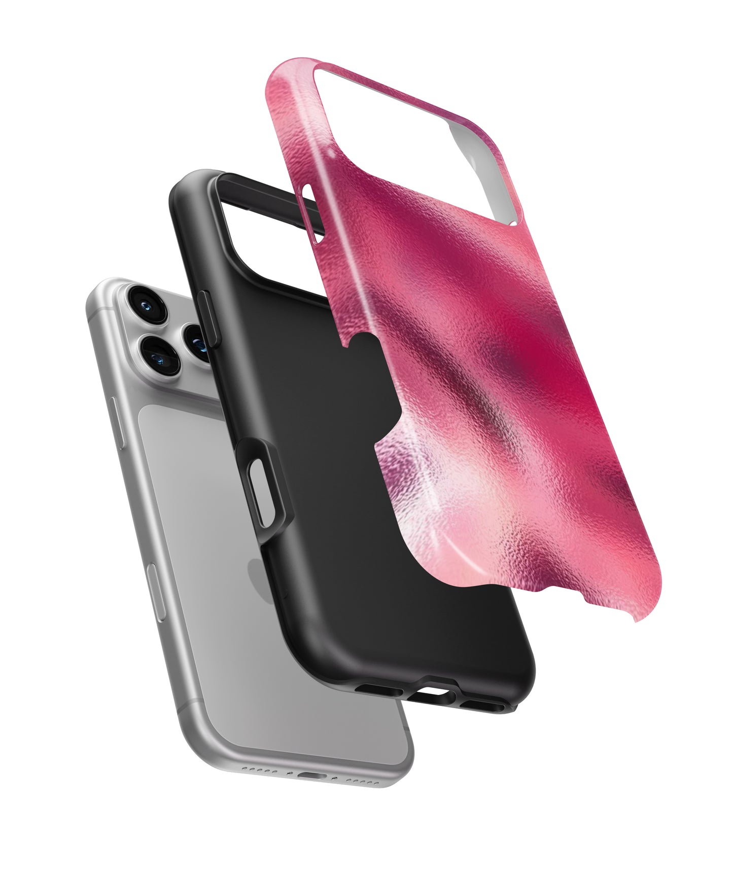 Pink Chrome Phone Case.