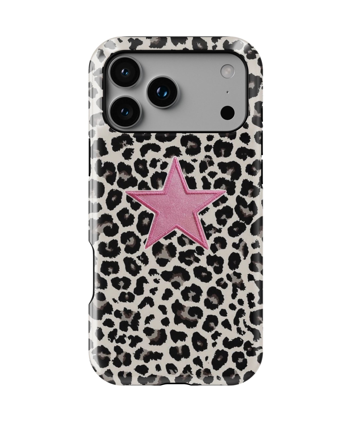 Pink Leopard Star Phone Case.