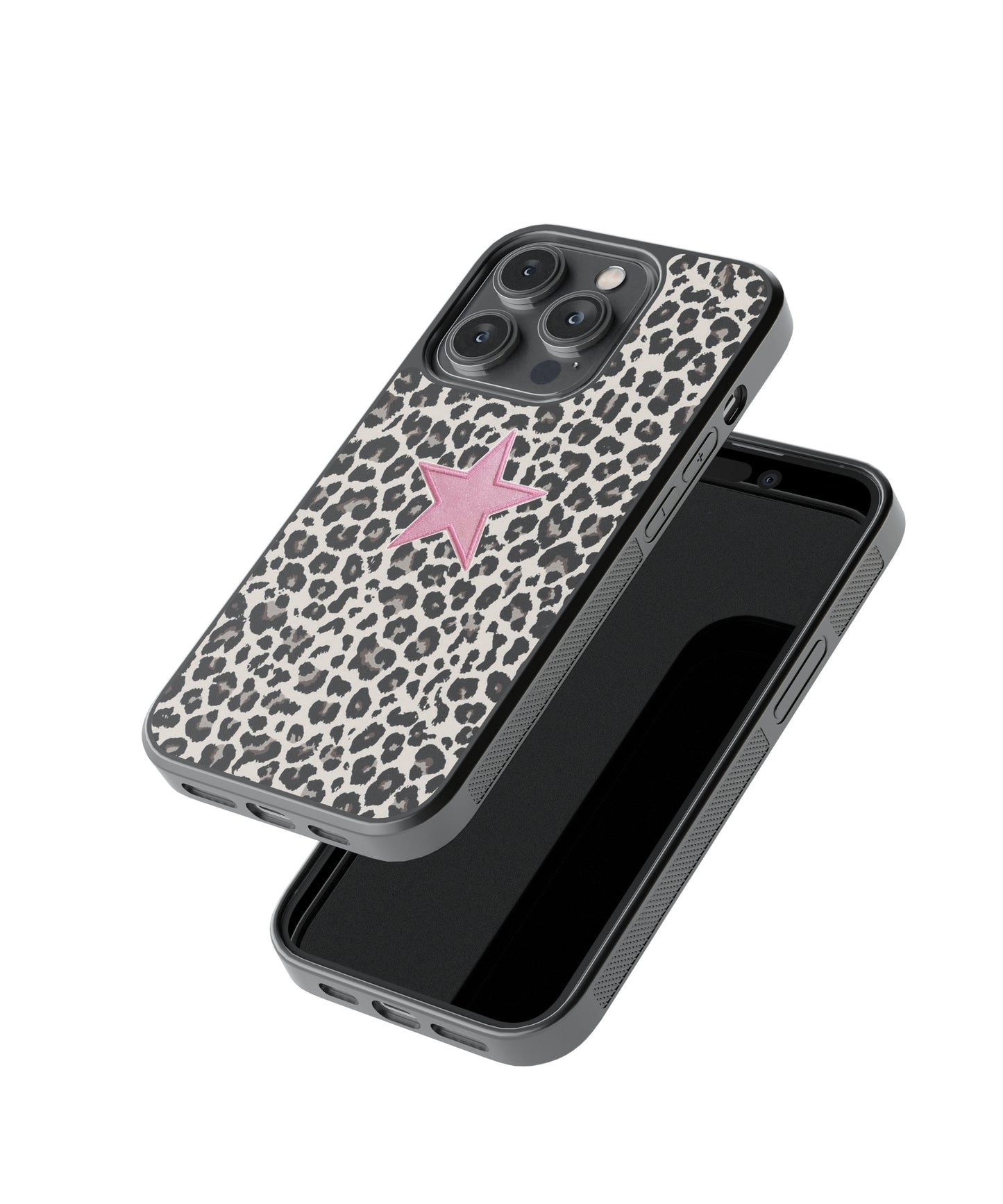 Pink Leopard Star Phone Case.