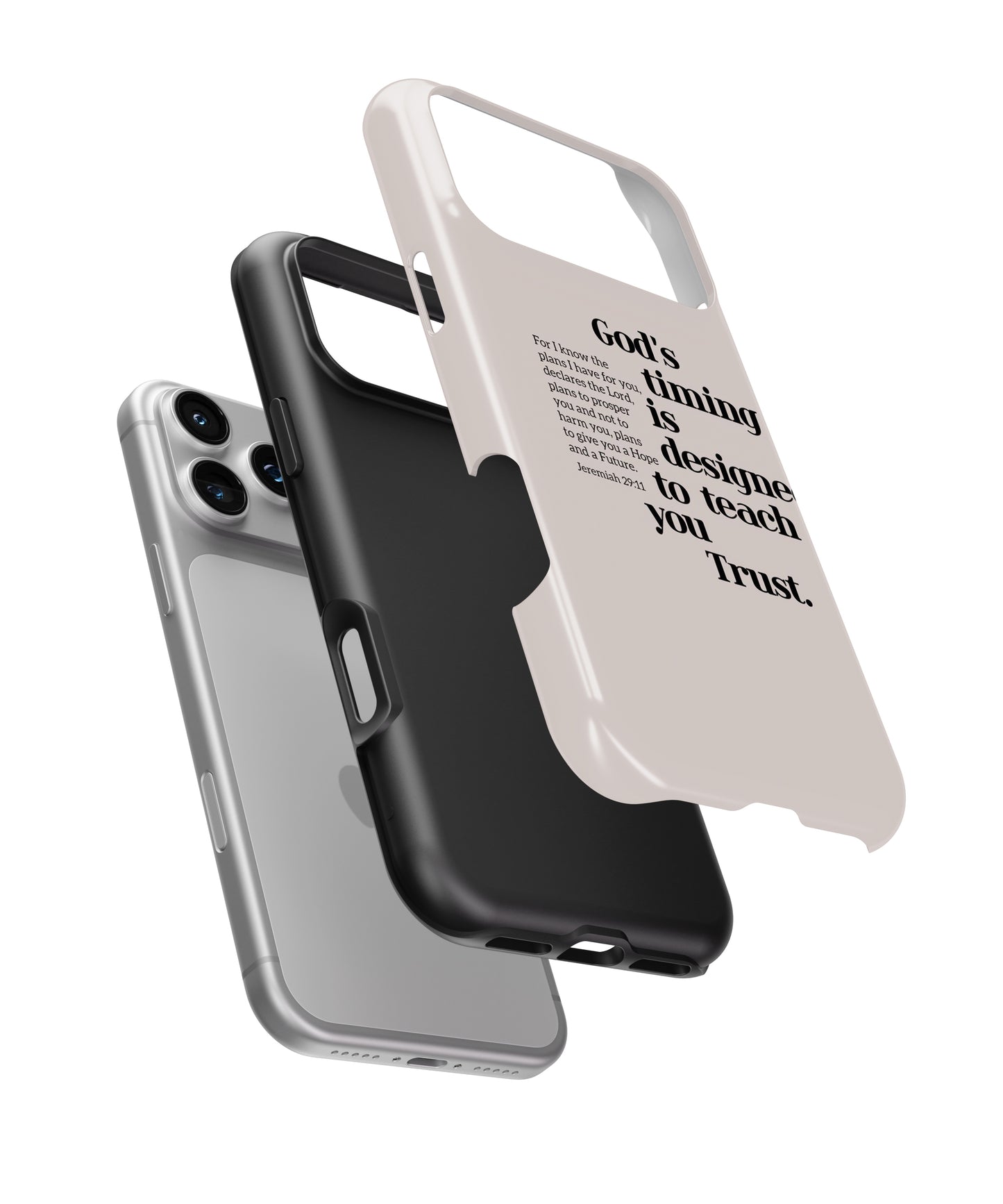 God's Timing Quote Phone Case.