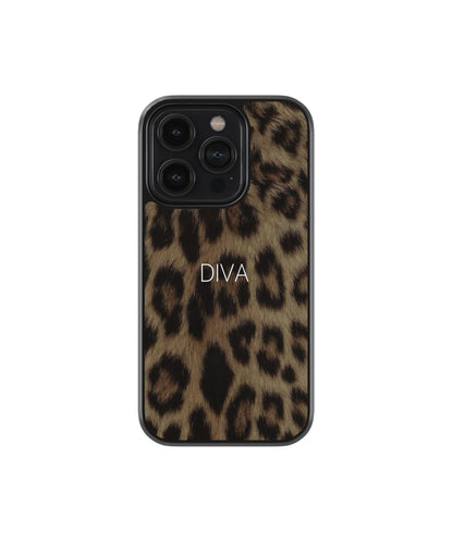 Diva Leopard Print Phone Case.