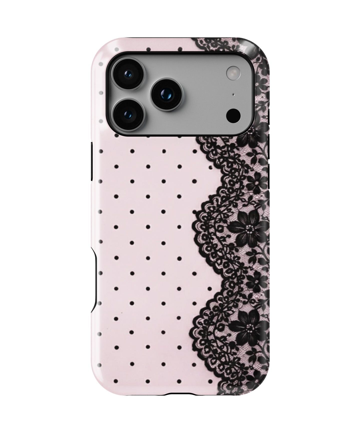 Pink Lace Bow Phone Case.