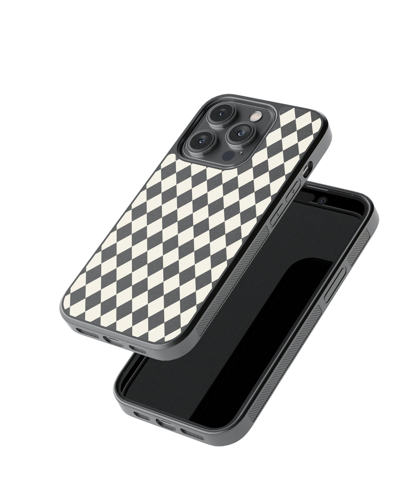 Black Diamond Check Phone Case.