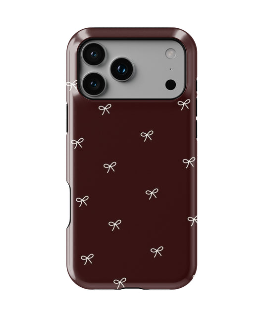 Mocha Bow Phone Case.