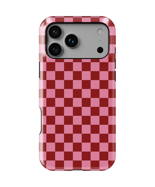 Rosé Check Phone Case.