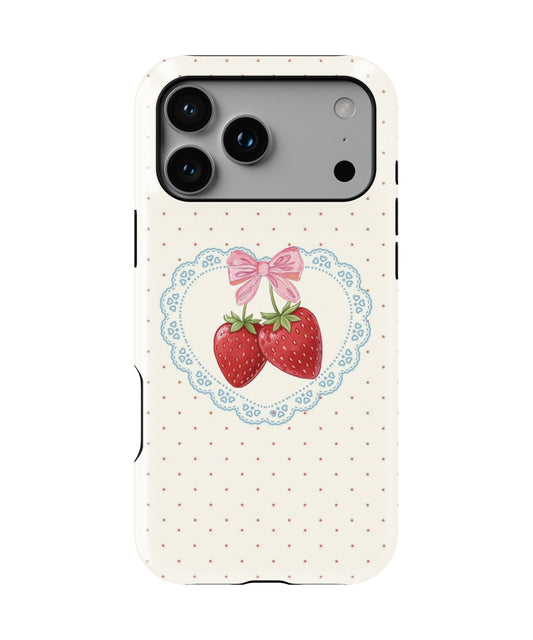 Strawberry Ribbon Phone Case.