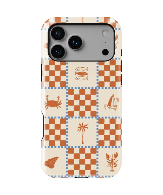 Coastal Check Phone Case.