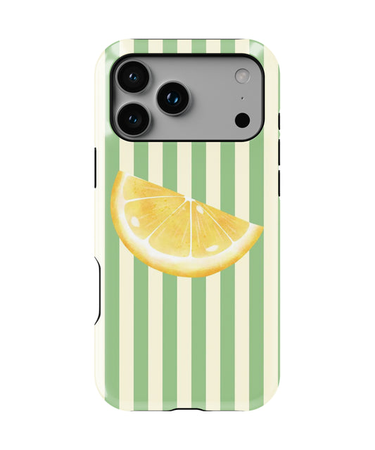 Lemon Fresh Stripe Phone Case.